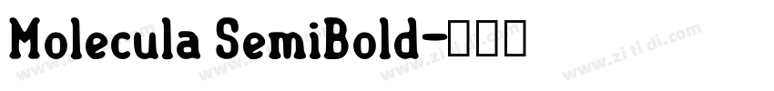 Molecula SemiBold字体转换